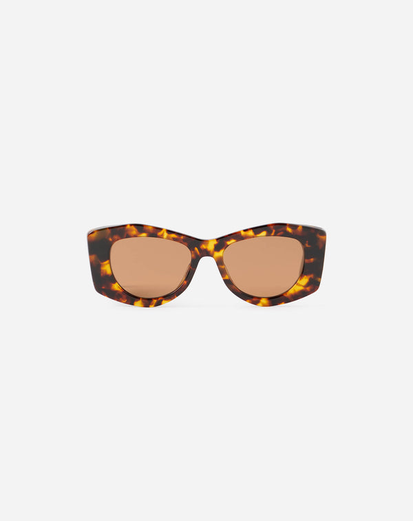 Curb Sunglasses For Women Dark Brown Lanvin