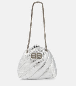 Balenciaga Crush Mini metallic leather crossbody bag