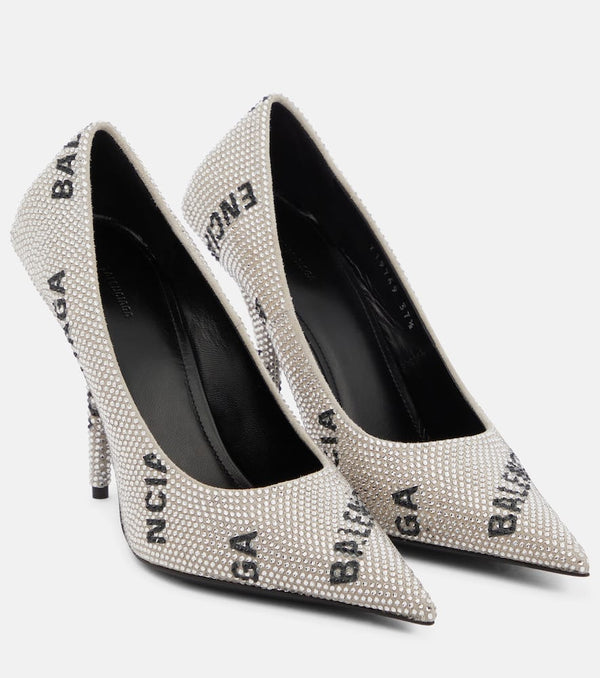 Balenciaga Square Knife embellished pumps