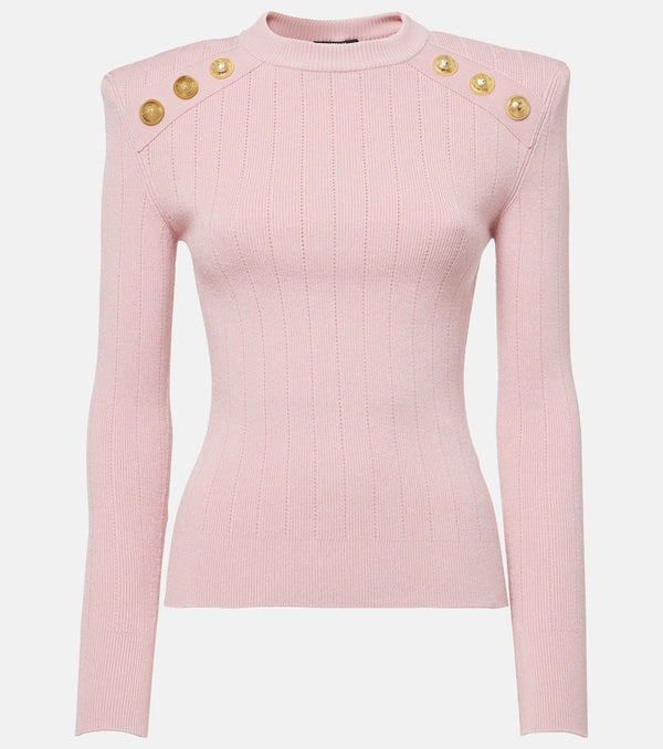 Balmain Embellished knit sweater