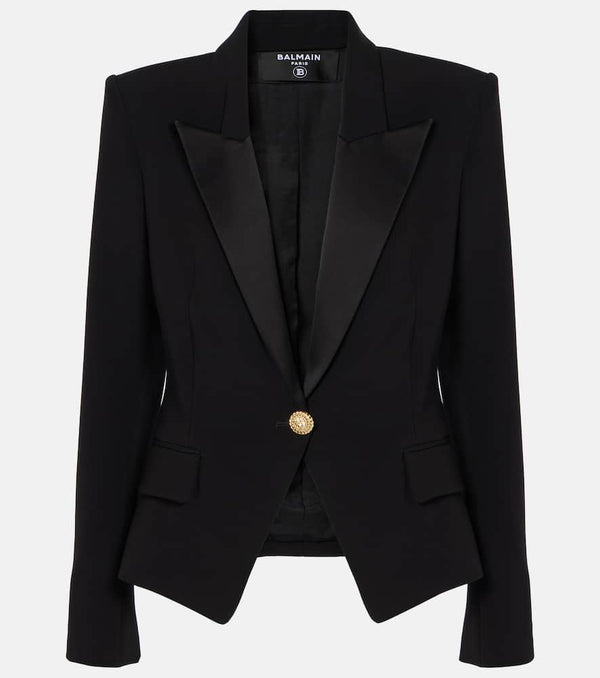 Balmain Single-breasted crêpe blazer