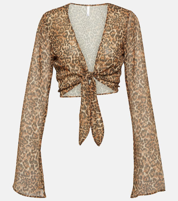 Bananhot Animal-print beach cover-up