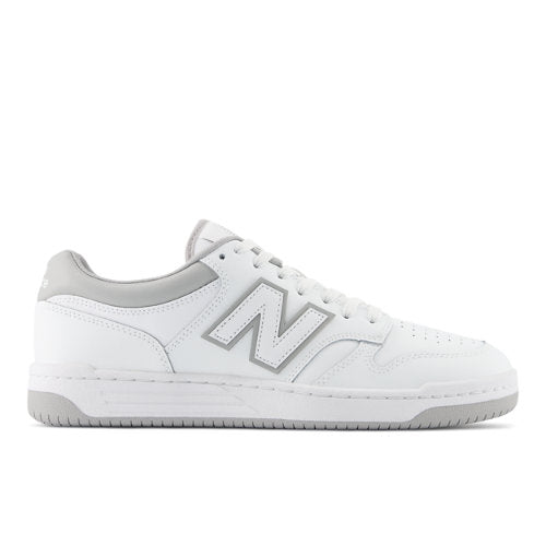 New Balance 480 in White Grey Leather