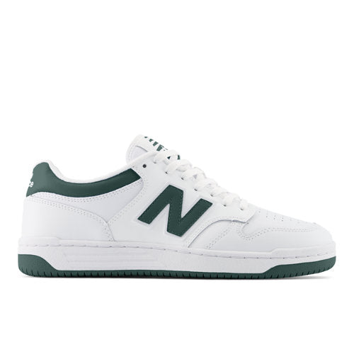 New Balance 480 in White Green Grey Leather