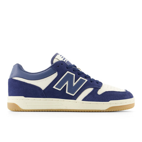 New Balance Unisex 480 in Blue/Beige Leather, 