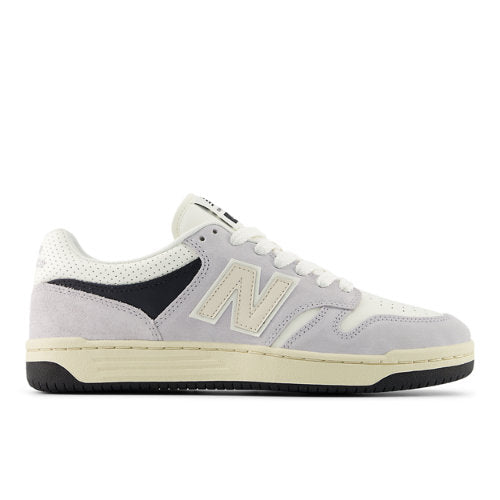 New Balance 480 in Grey White Suede Mesh