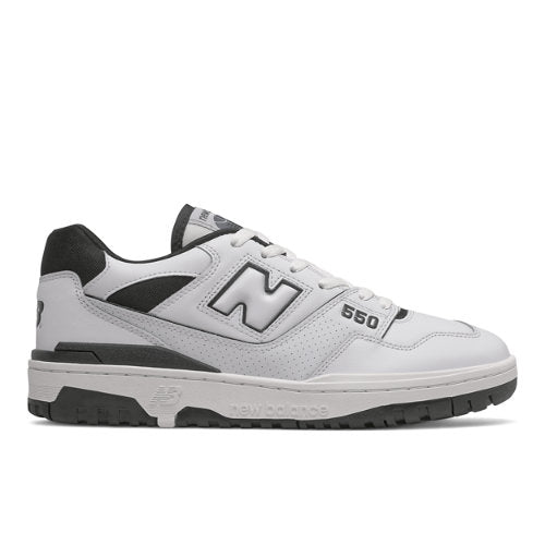 New Balance BB550 in White Black Leather