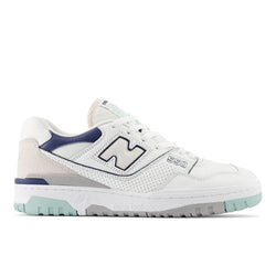 New Balance 550 in White Grey Blue Leather