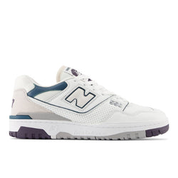 New Balance 550 in White Purple Blue Leather