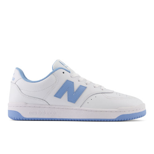 New Balance Unisex BB80 in White/Blue Leather, 