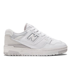 New Balance 550 in White Grey Synthetic Narrow