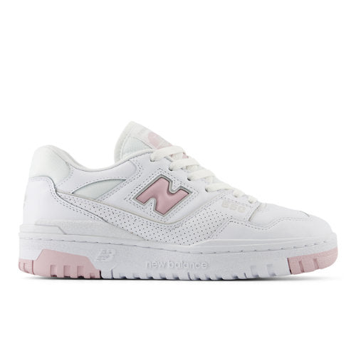 New Balance BBW550 in White Pink Leather Narrow