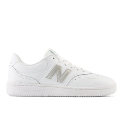 New Balance Women's 80 in White/Grey Leather, Narrow