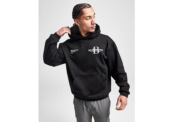 Belier Back Graphic Overhead Hoodie  Black