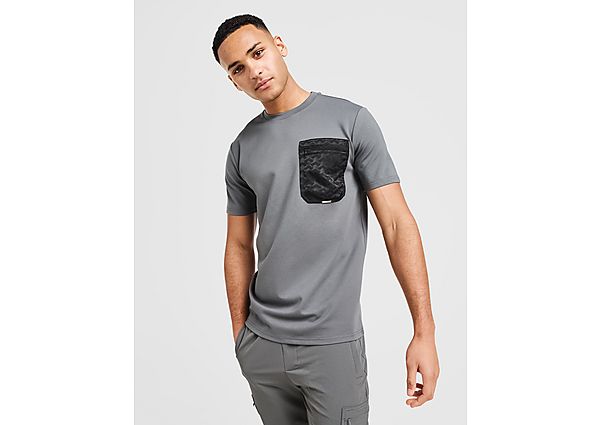 Belier Monogram Pocket T Shirt  Grey