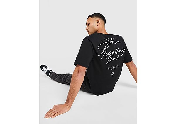 Belier Script Logo T Shirt  Black