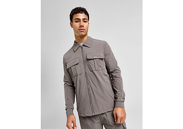 Belier Woven Overshirt  Grey