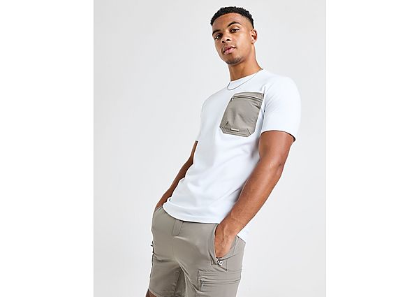 Belier Woven Pocket T Shirt  White