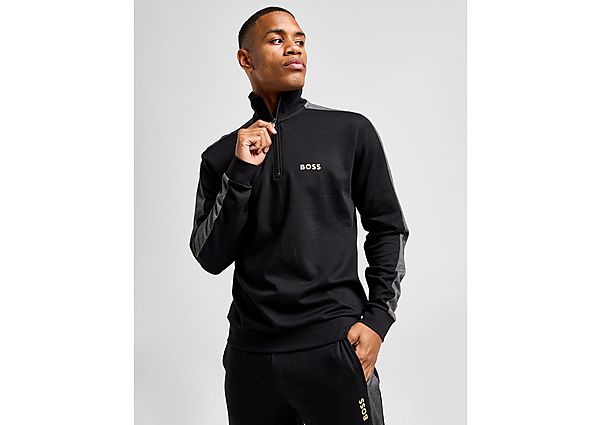 BOSS 1/2 Zip Track Top  Black