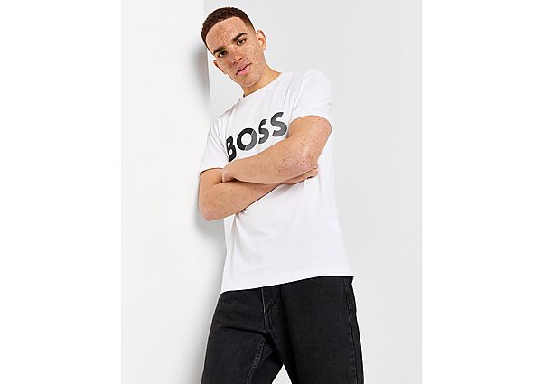 BOSS Split T Shirt  White