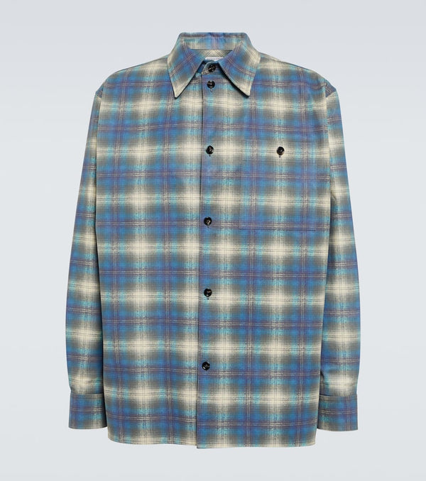 Bottega Veneta Checked leather shirt