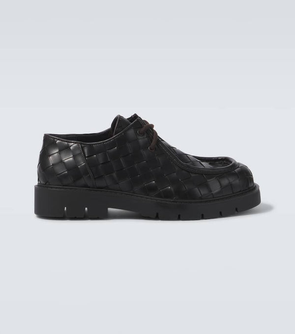 Bottega Veneta Haddock Intrecciato leather Derby shoes