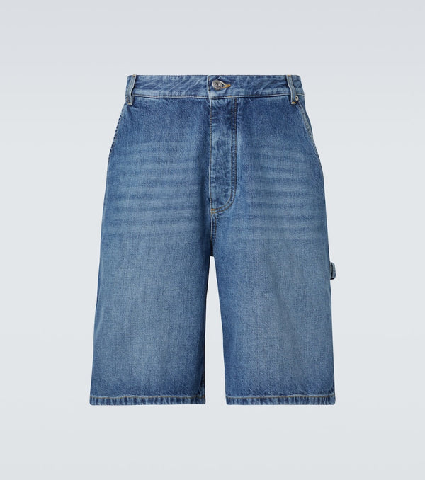 Bottega Veneta High-rise denim Bermuda shorts