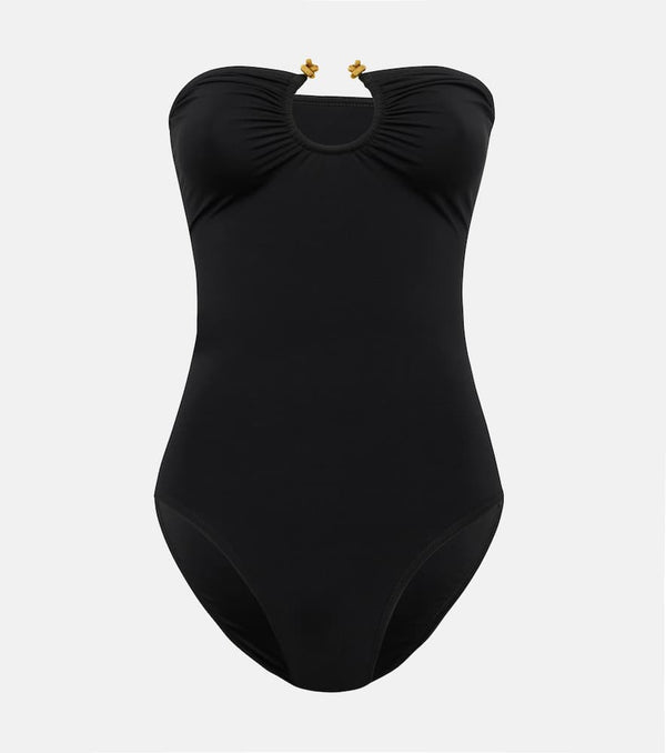 Bottega Veneta Knot bandeau swimsuit