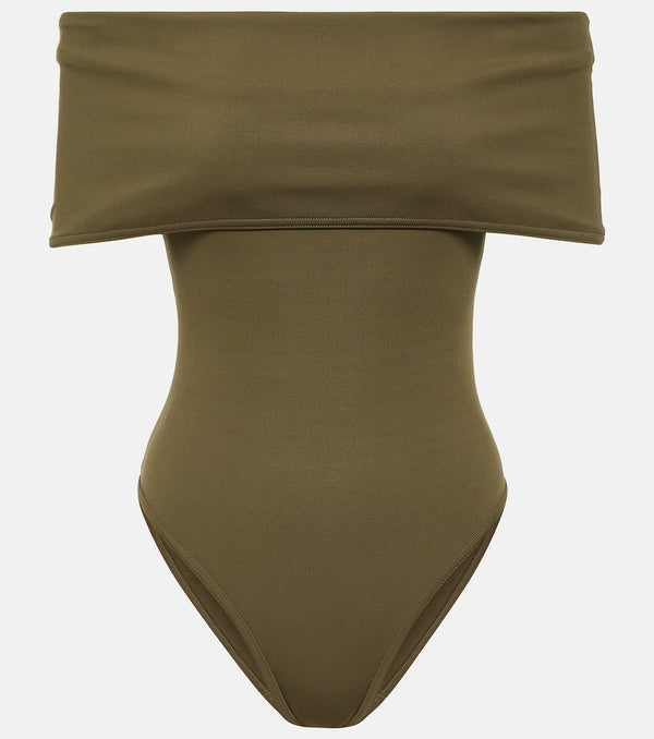 Bottega Veneta Off-shoulder swimsuit