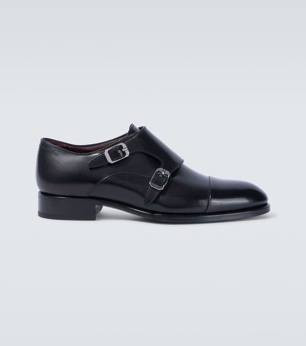 Brioni Leather monk strap shoes