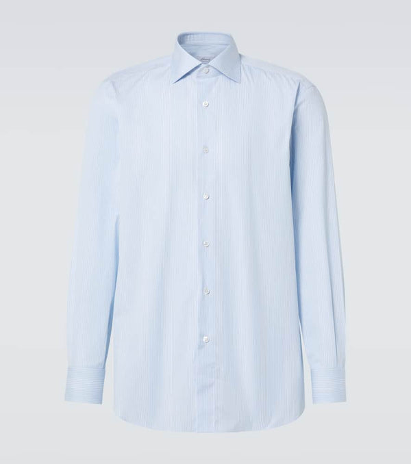 Brioni William striped cotton shirt