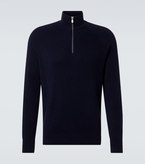 Brunello Cucinelli Half-zip cotton sweater