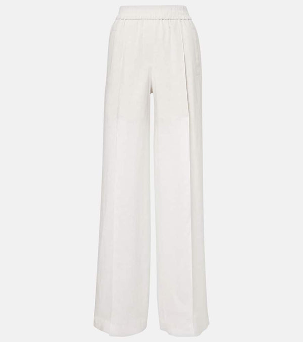 Brunello Cucinelli Linen wide-leg pants