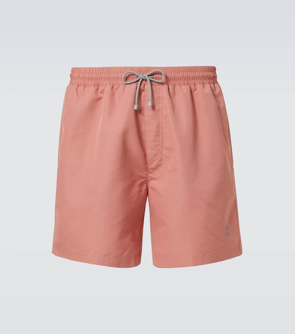 Brunello Cucinelli Logo swim trunks