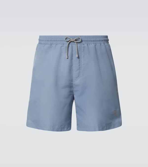 Brunello Cucinelli Logo swim trunks