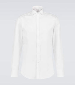 Brunello Cucinelli Long-sleeved cotton shirt