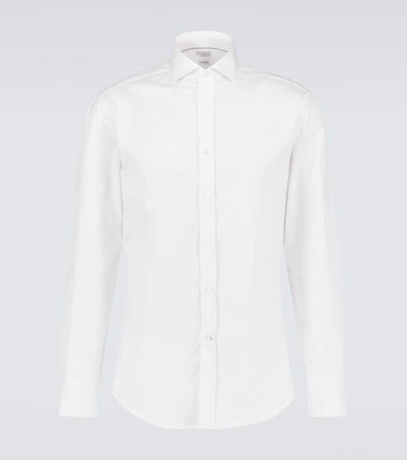 Brunello Cucinelli Long-sleeved cotton shirt