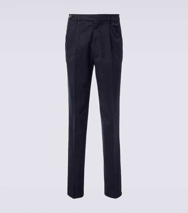 Brunello Cucinelli Mid-rise cotton-blend chinos