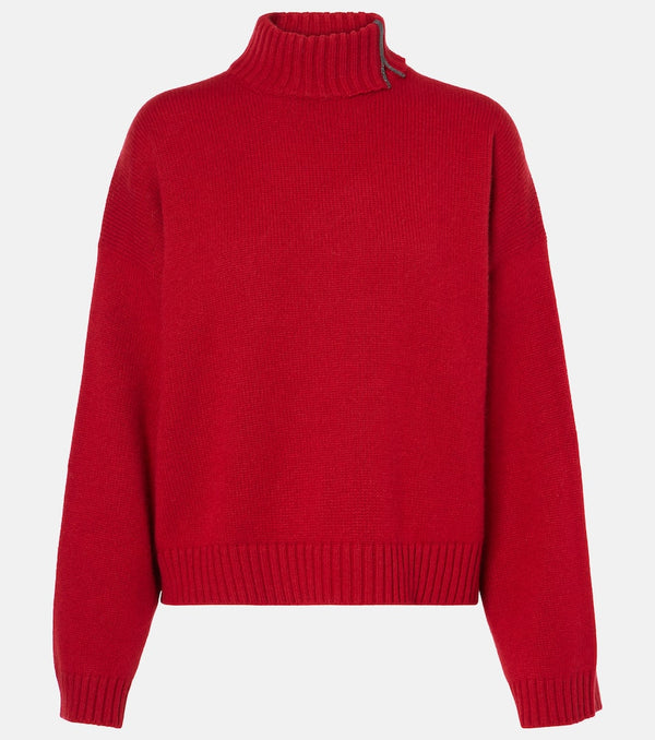 Brunello Cucinelli Monili cashmere turtleneck sweater