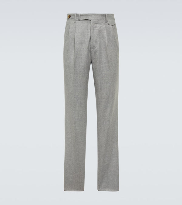 Brunello Cucinelli Virgin wool flannel chinos