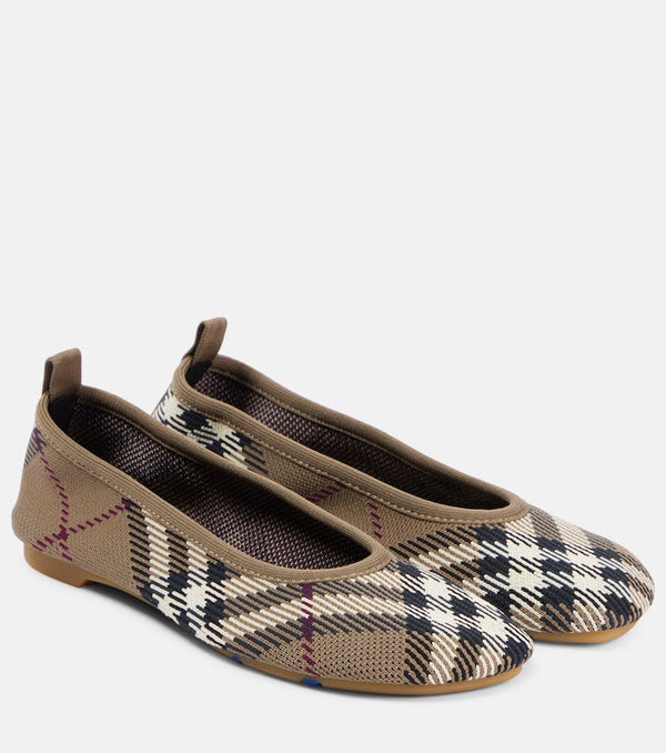 Burberry Burberry Check jacquard ballet flats