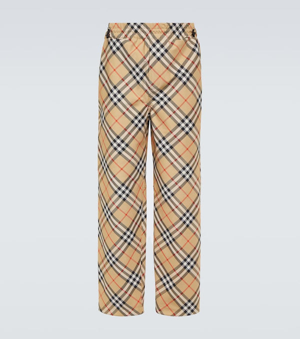 Burberry Checked track pants