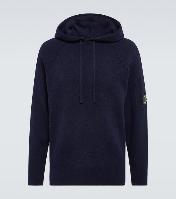 C. P. Company Lens wool-blend hoodie