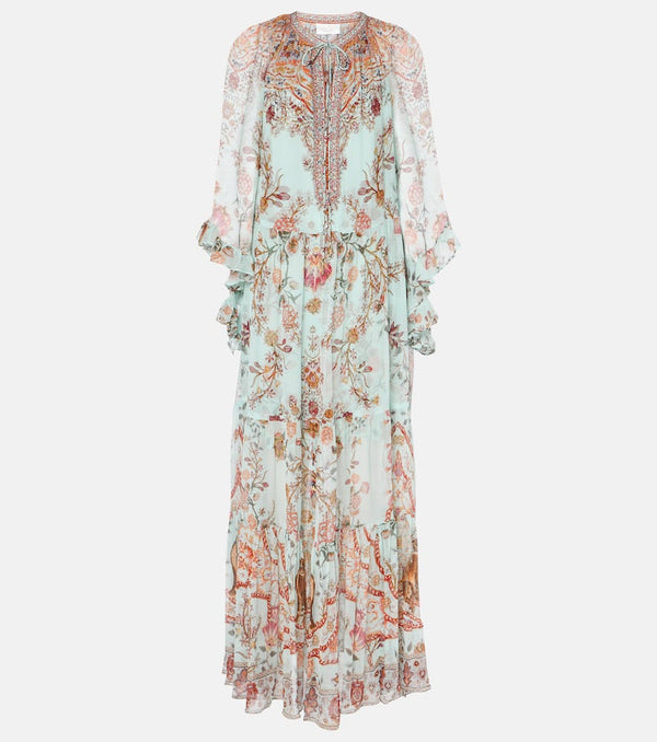 Camilla Weaving Worlds floral silk maxi dress