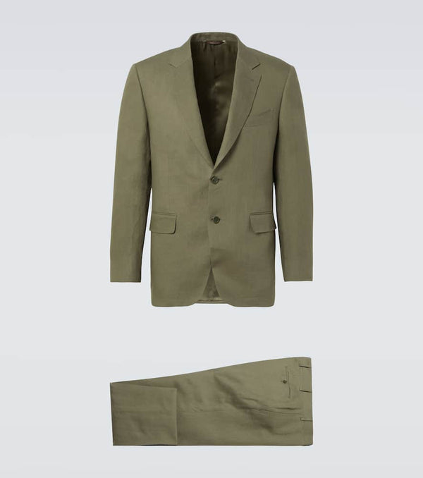 Canali Double-breasted linen suit