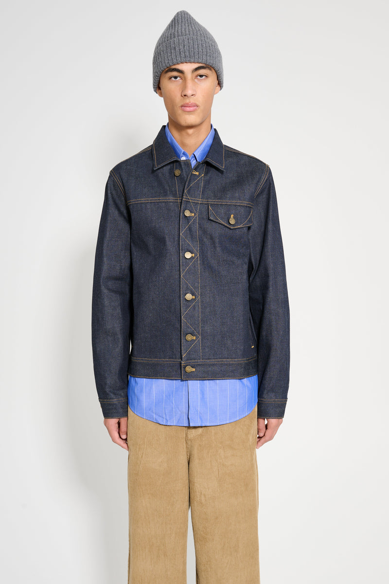 Carter Young Arch Denim Jacket Raw Indigo