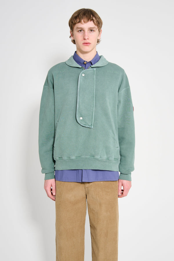 Cav Empt Overdye Collared Half Zip Green