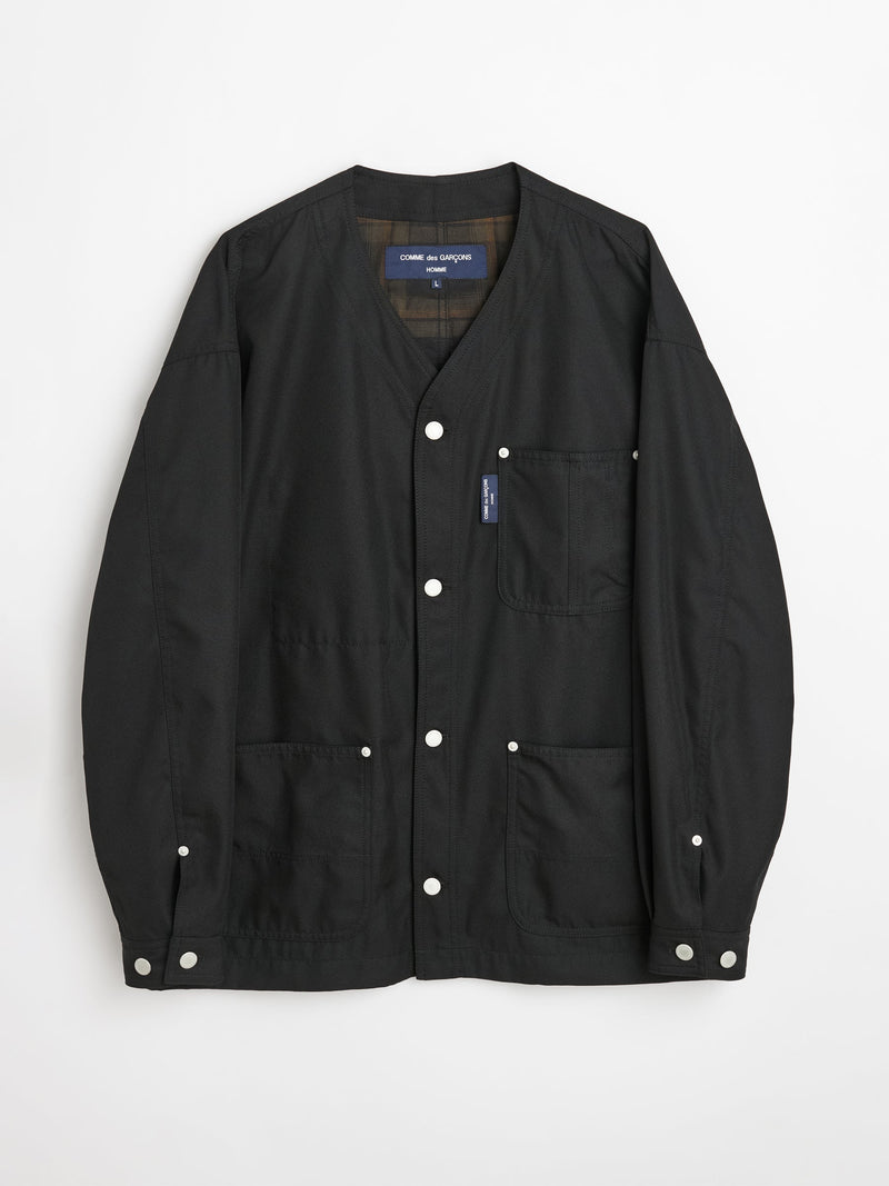 Comme des Garçons Homme Gabardine Cardigan Black