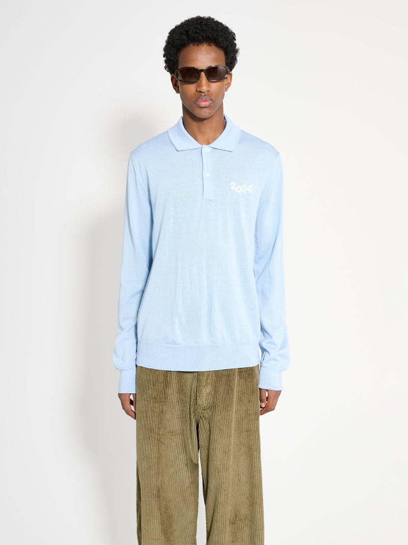 Comme des Garçons Shirt Wool Sweater Light Blue