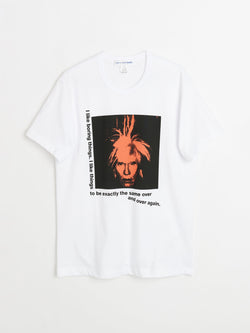 Comme des Garçons Shirt Andy Warhol T-shirt White